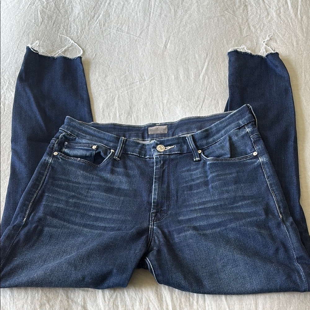 MOTHER Frayed Skinny Jeans